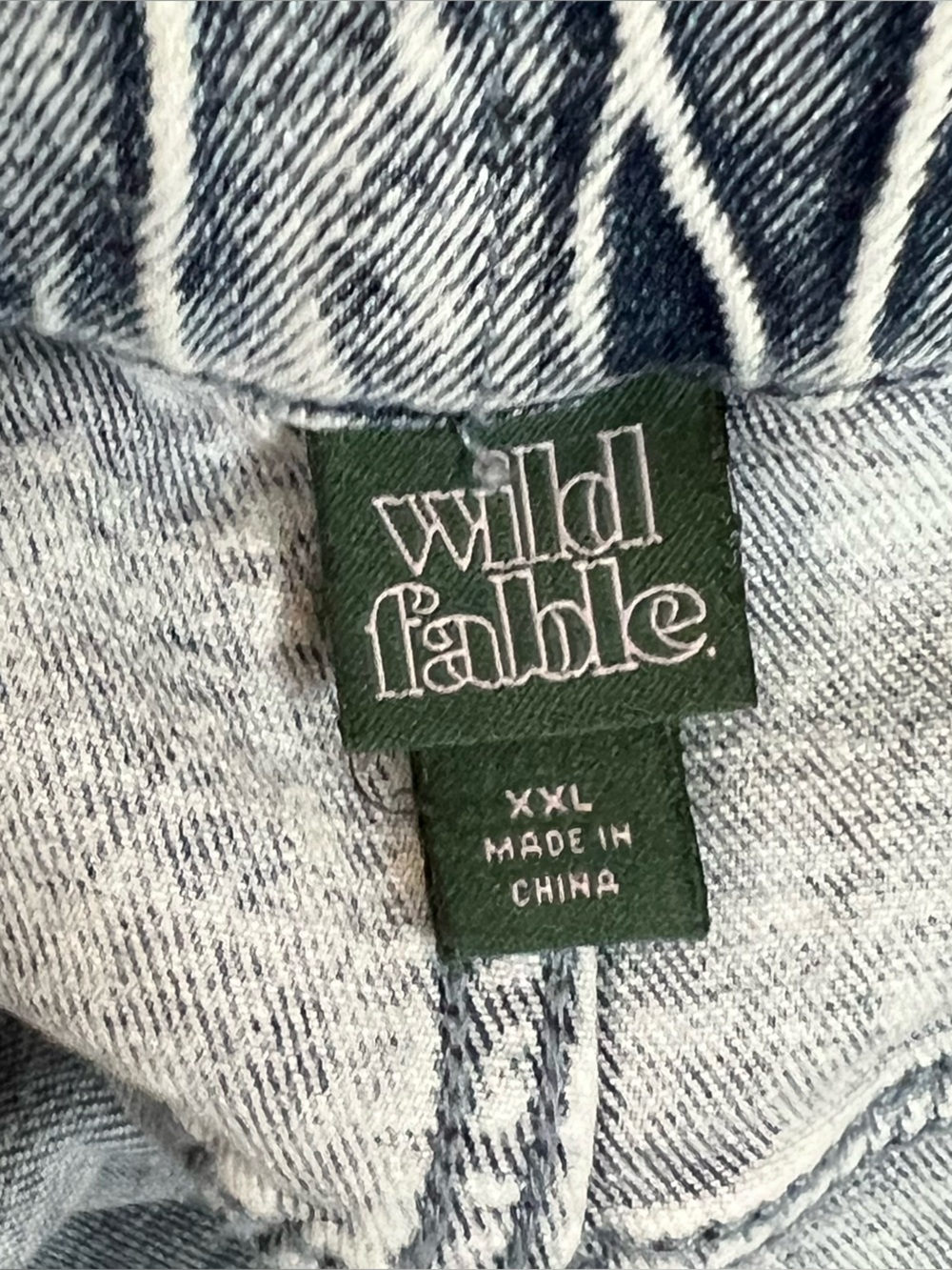 Wild Fable Acid Wash Patch Pocket Jean Denim Shorts- XXL - Picture 4 of 6